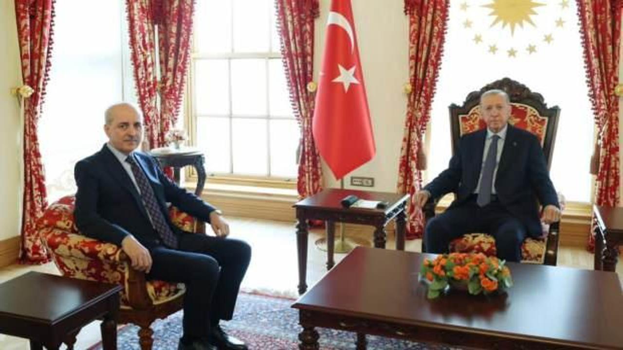 Başkan Erdoğan, TBMM Başkanı Kurtulmuş’u kabul etti