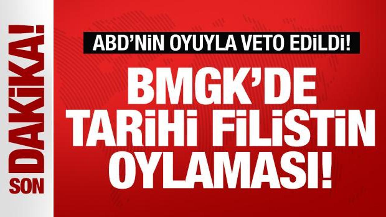 BMGK’de tarihi Filistin oylaması! ABD’nin oyuyla veto edildi