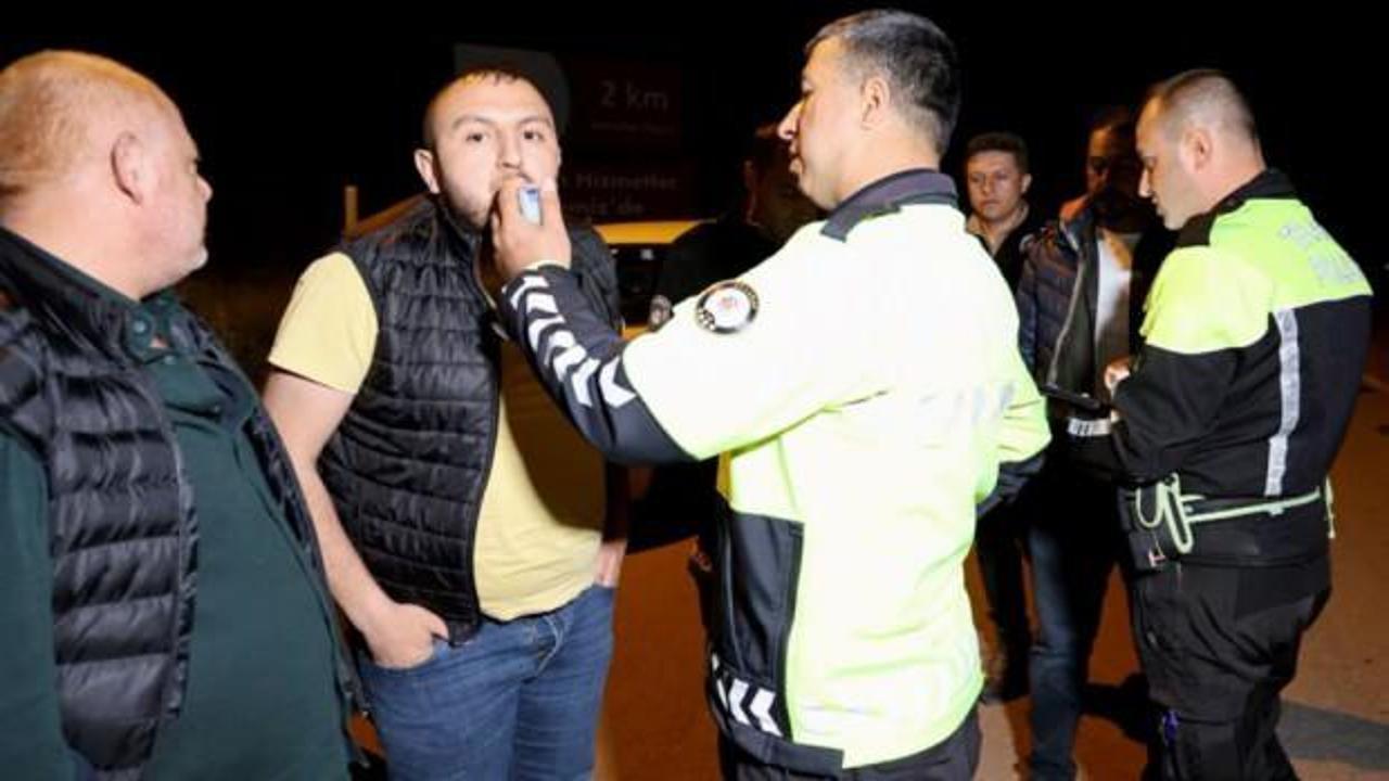 ‘Cenazeden geliyorum’ dedi, alkollü çıktı!