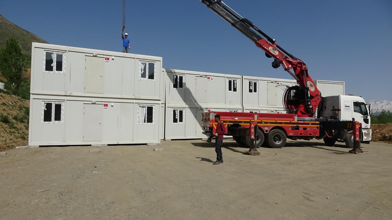 Deprem hazırlığı: Şehre konteyner kurulumu başladı!