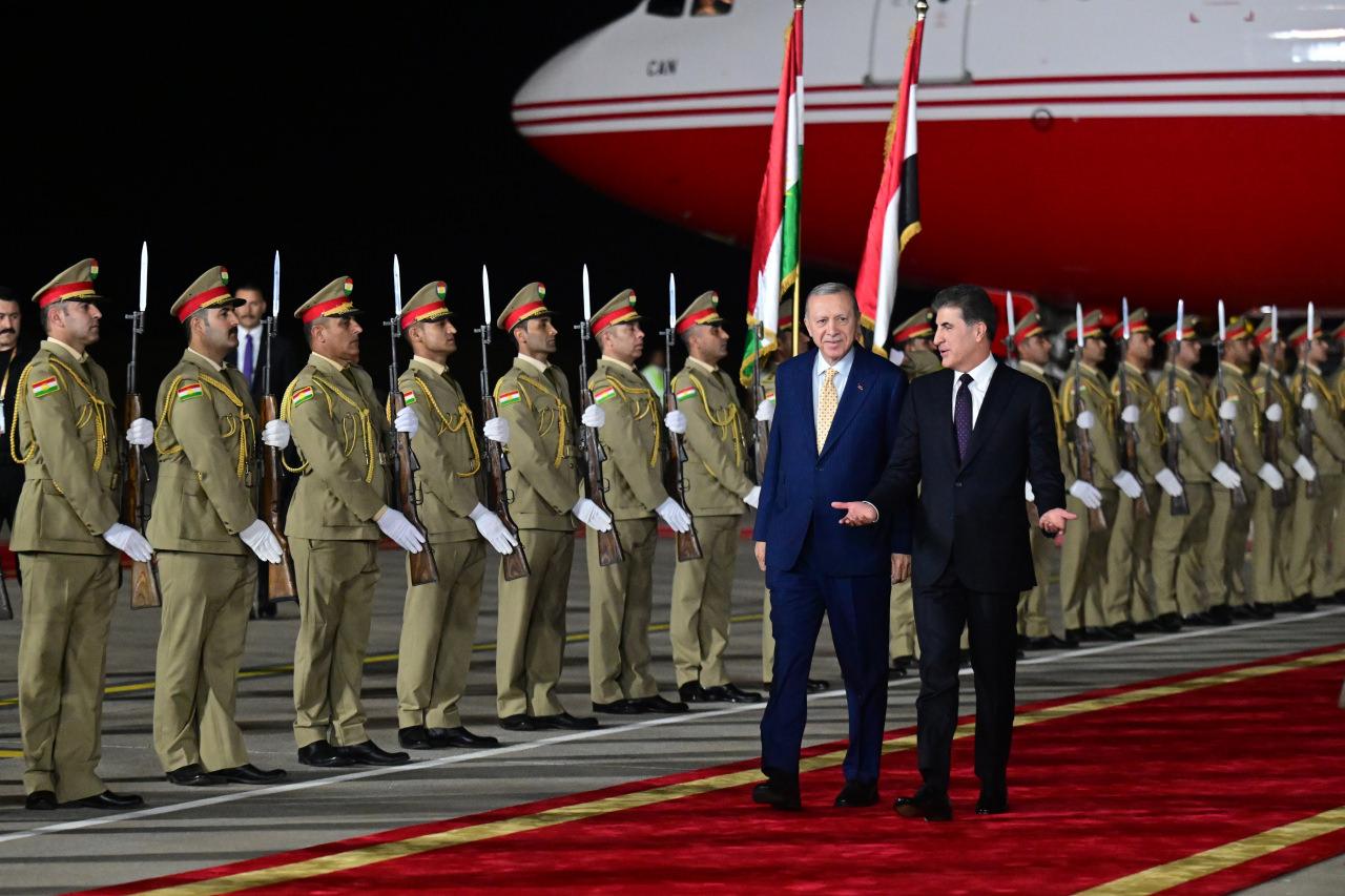 Cumhurbaşkanı Erdoğan, 12 yıl sonra ilk kez Erbil'de