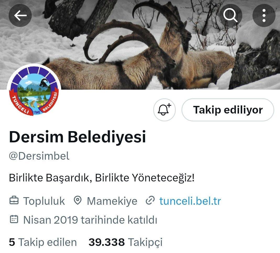 DEM Parti'den skandal Tunceli Belediyesi adımı! Hesap ismi 'Dersim'le değiştirildi