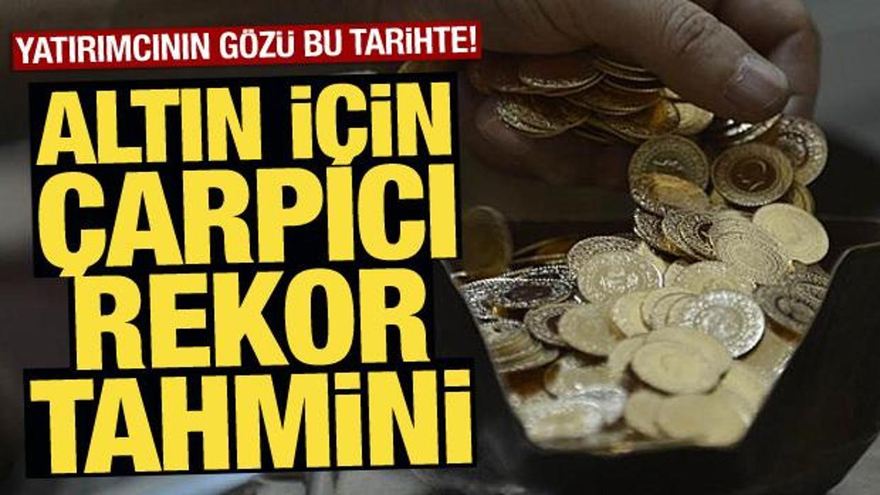 Ekonomistten çok çarpıcı altın tahmini