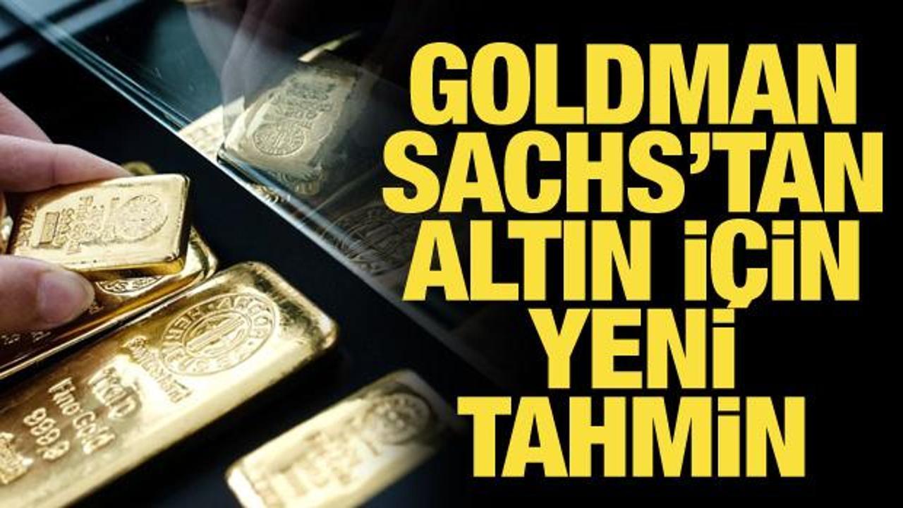 Goldman Sachs’tan yeni altın tahmini