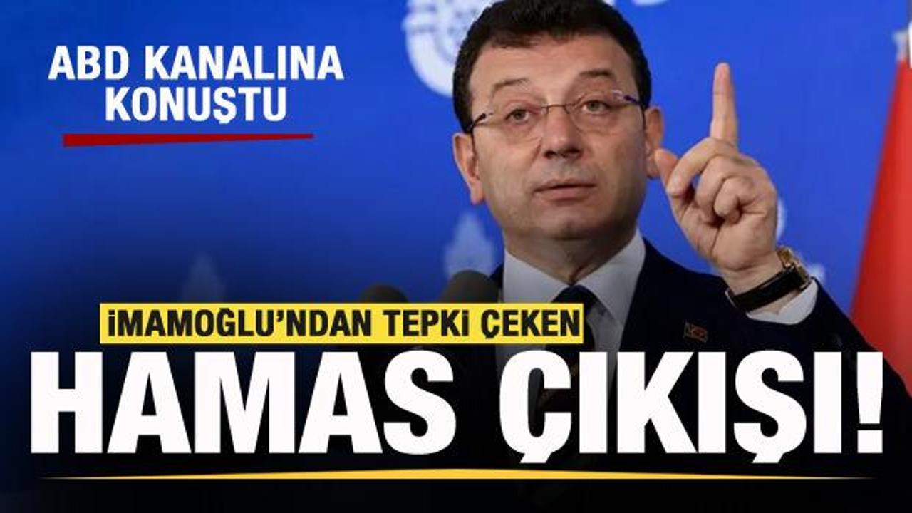 İmamoğlu’ndan tepki çeken Hamas çıkışı!