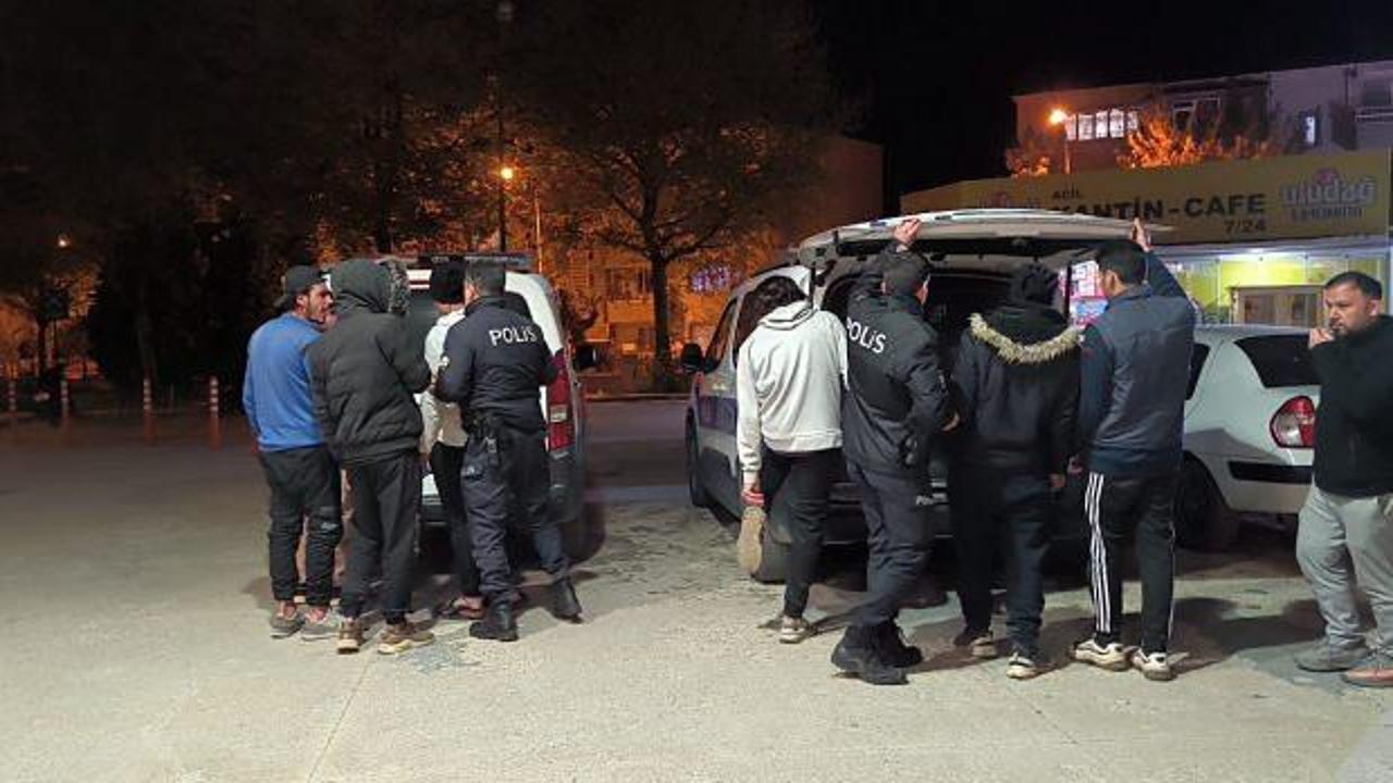 İnegöl’de 7 düzensiz göçmen yakalandı