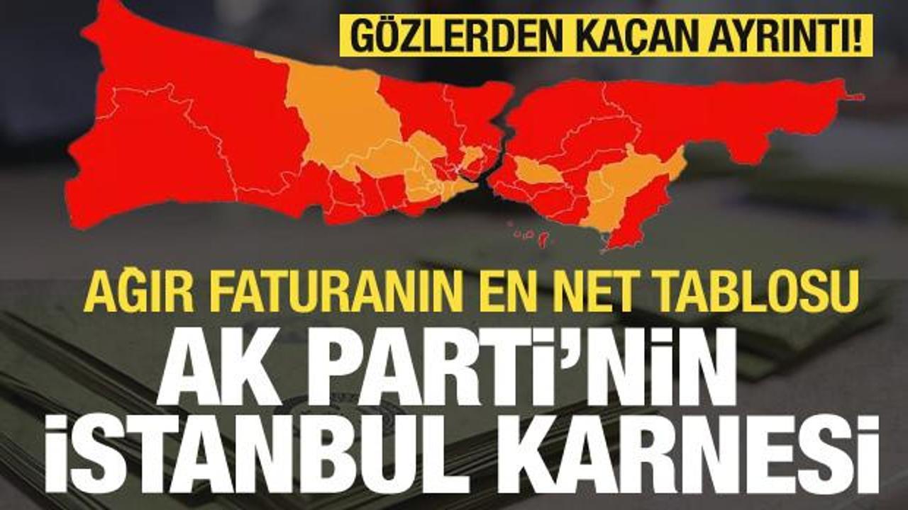 İşte AK Parti’nin İstanbul karnesi! Ağır faturanın tablosu ortaya çıktı