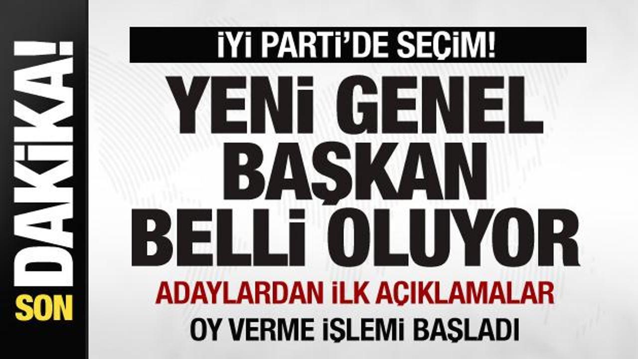 İYİ Parti’de seçim! Oy verme işlemi başladı! Adaylardan ilk açıklamalar