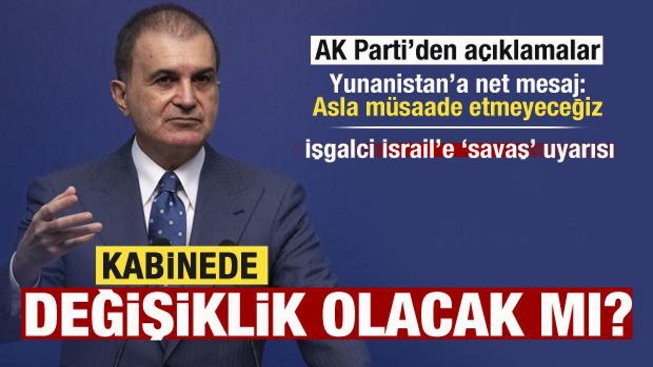 Kabinede değişiklik olacak mı? AK Parti’den son dakika açıklaması