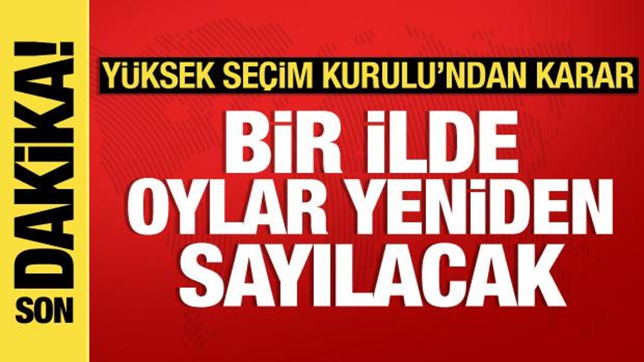 Kütahya’da oylar yeniden sayılacak