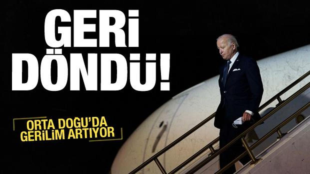 Orta Doğu’da gerilim tırmandı! Biden tatilini yarıda kesti