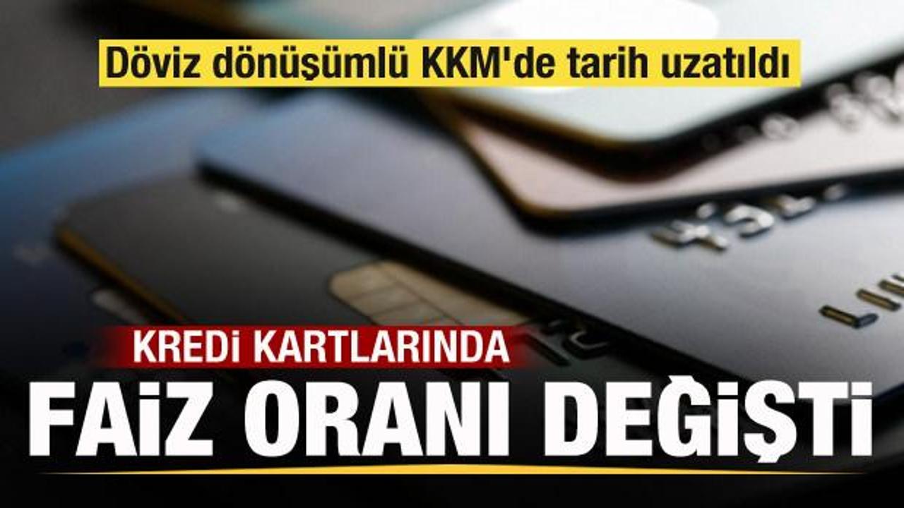 Resmi Gazete’de yayımlandı! Kredi kartlarında faiz oranı değişti! KKM’de tarih uzatıldı