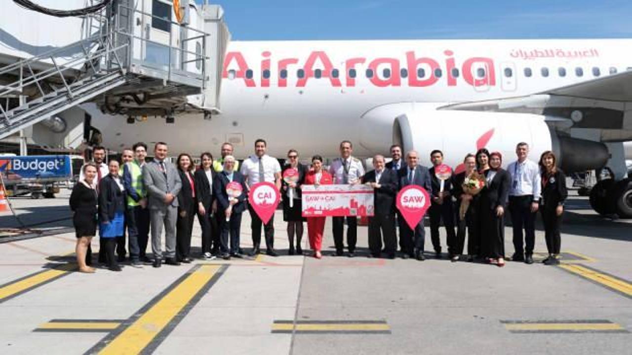 Sabiha Gökçen’den Air Arabia Egypt ile Kahire uçuşları başladı