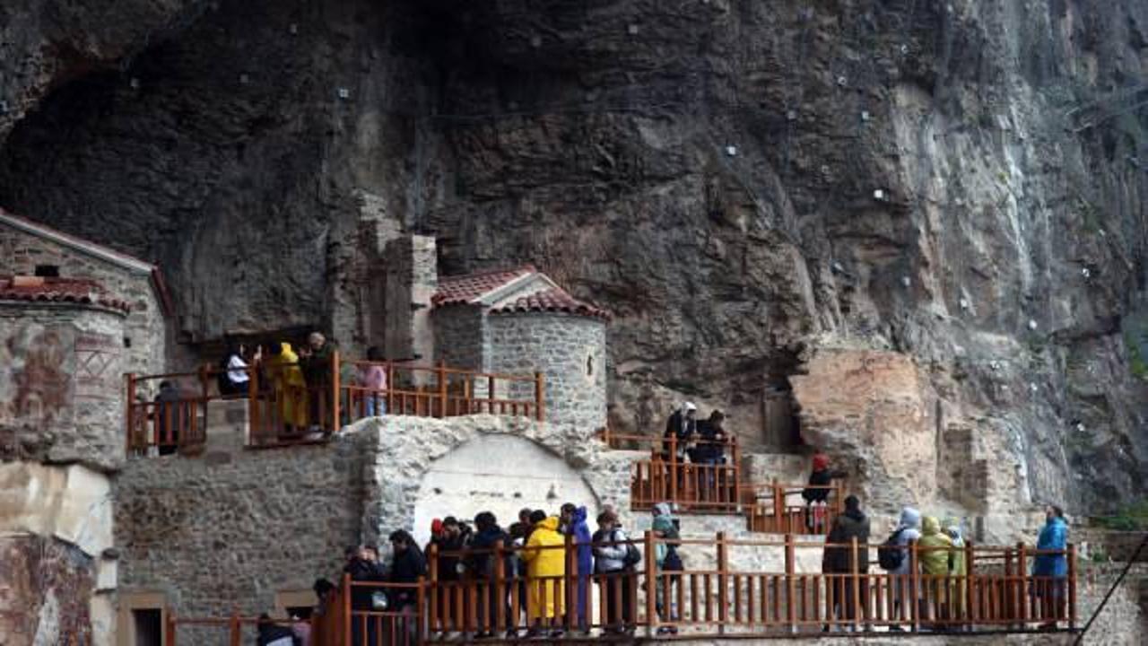 Sümela Manastırı’nı Ramazan Bayramı’nda 10 bin 564 kişi gezdi