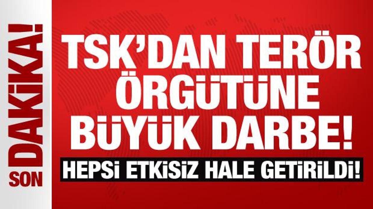 TSK’dan terör örgütüne büyük darbe: 19 terörist etkisiz hale getirildi!