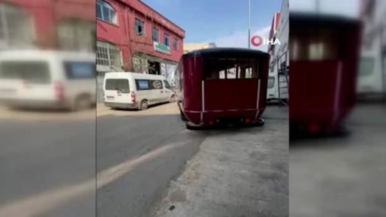 Yıllardır hurda halde bekliyordu! İşte 1938 model otobüsün son hali