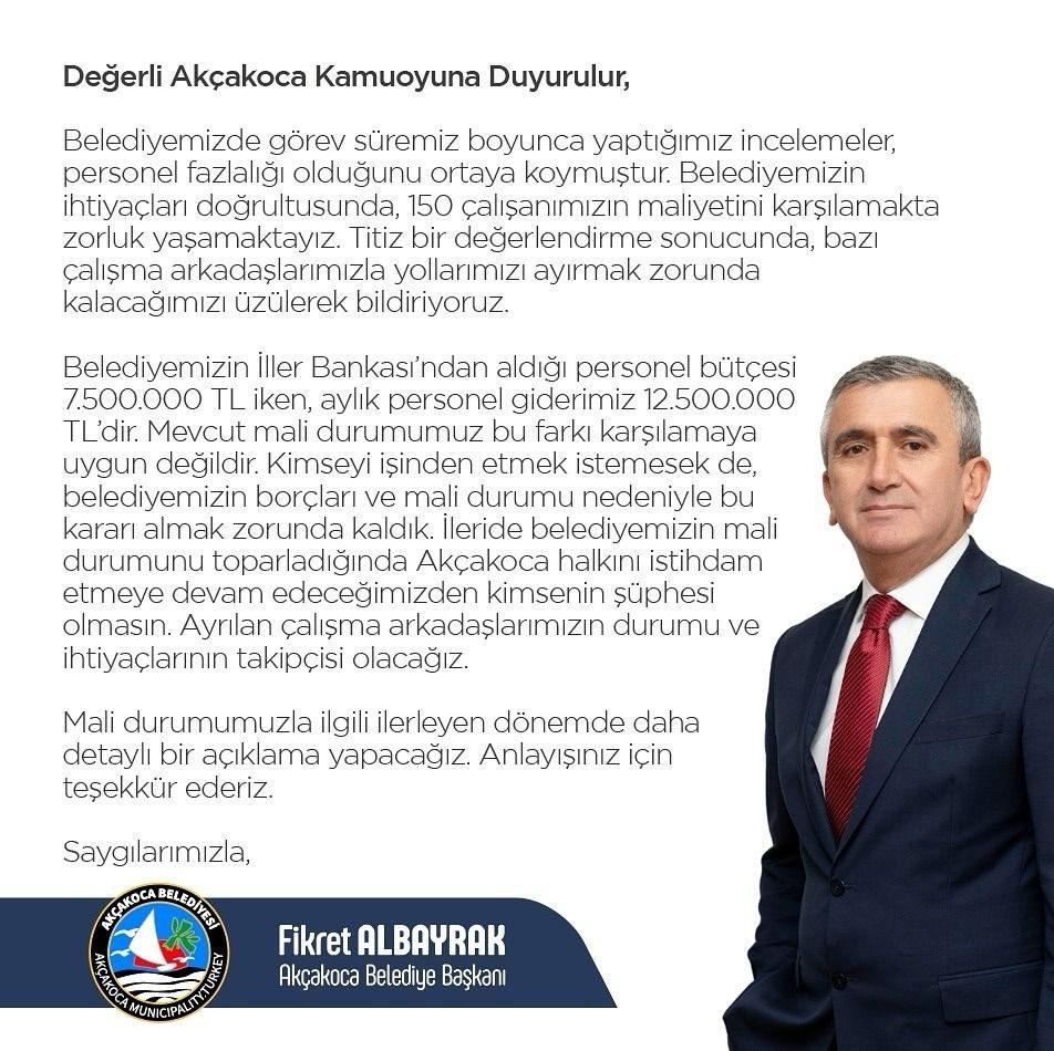 CHP'li Başkan'dan işçi çıkarma kararı