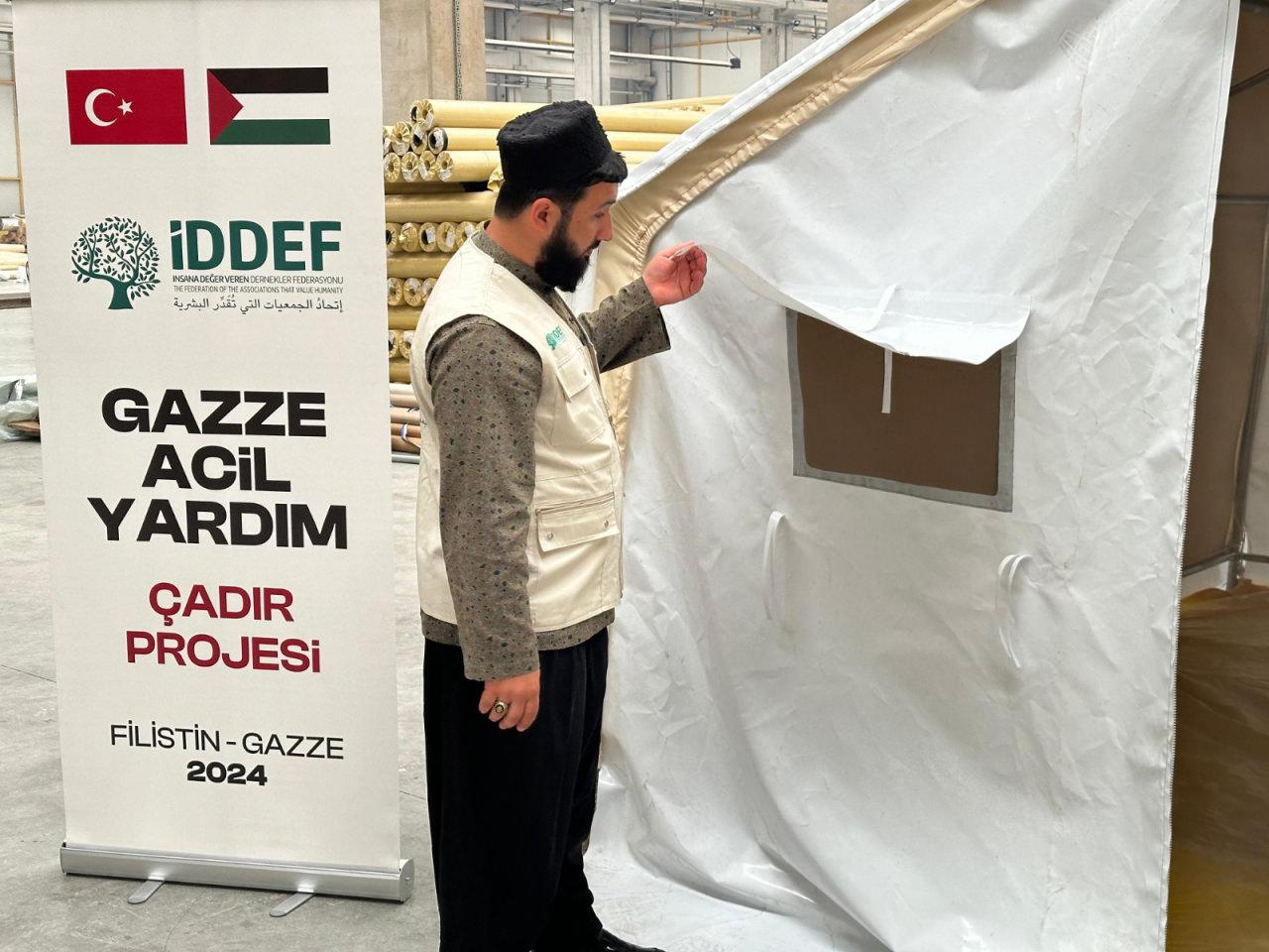 İDDEF'ten 'Gazze İçin Çadır Ol' kampanyası