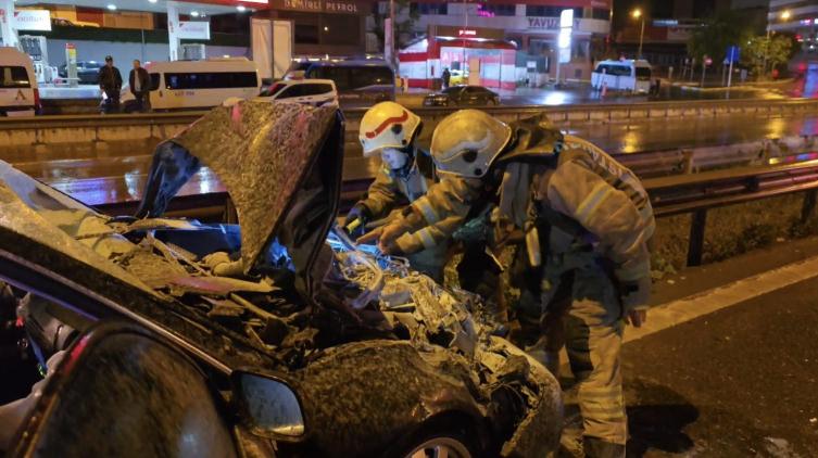 Pendik'te zincirleme kaza: Yaralılar var