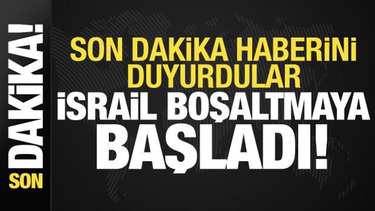 Bölgeden son dakika haberi geldi! İsrail boşaltmaya başladı…