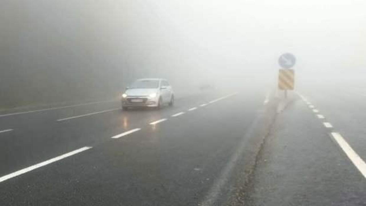 Bolu Dağı’nda sis etkili oldu