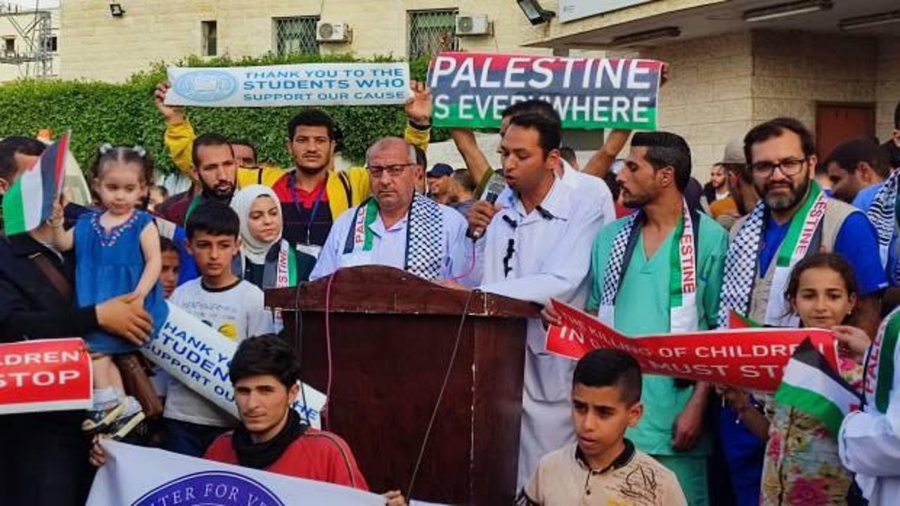 Bu kez de Filistinliler ABD’li öğrenciler için toplandı!