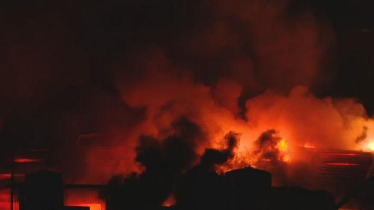 Erbil’in tarihi Kayseri Çarşısı’nda yangın