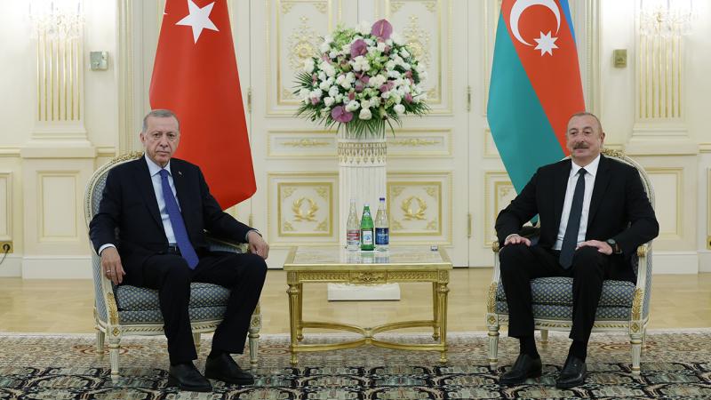 Cumhurbaşkanı Erdoğan Aliyev ile görüştü