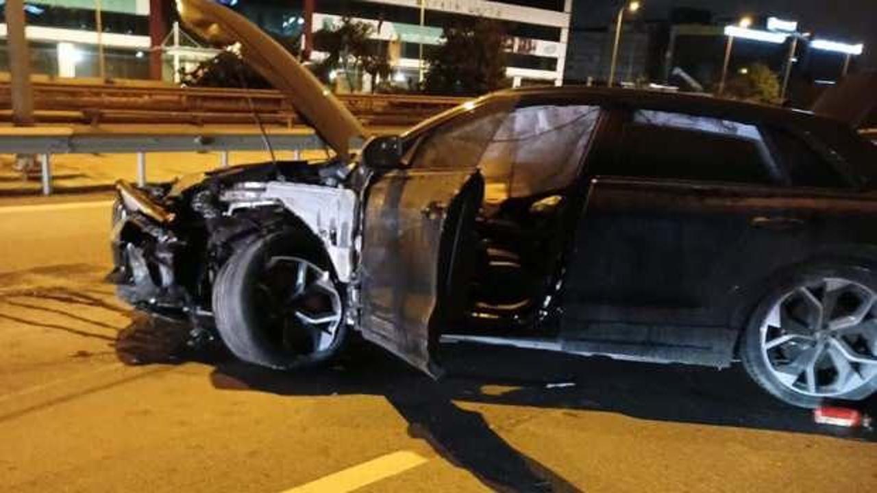 İbrahim Hacıosmanoğlu’nun oğlu trafik kazası yaptı