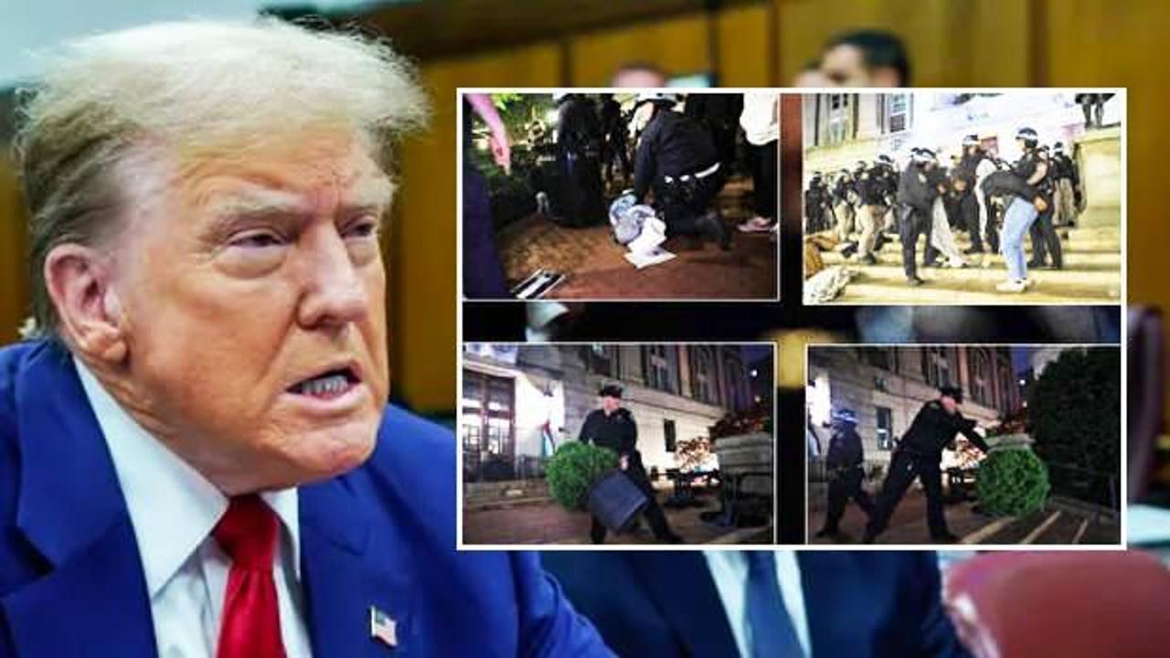 Trump, polisin Filistin gösterine müdahalesini övdü: İzlemesi güzeldi