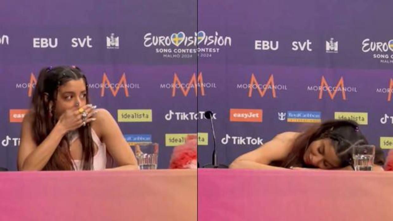 Yunan şarkıcı, İsrailli şarkıcıyı mimikleriyle ti’ye aldı