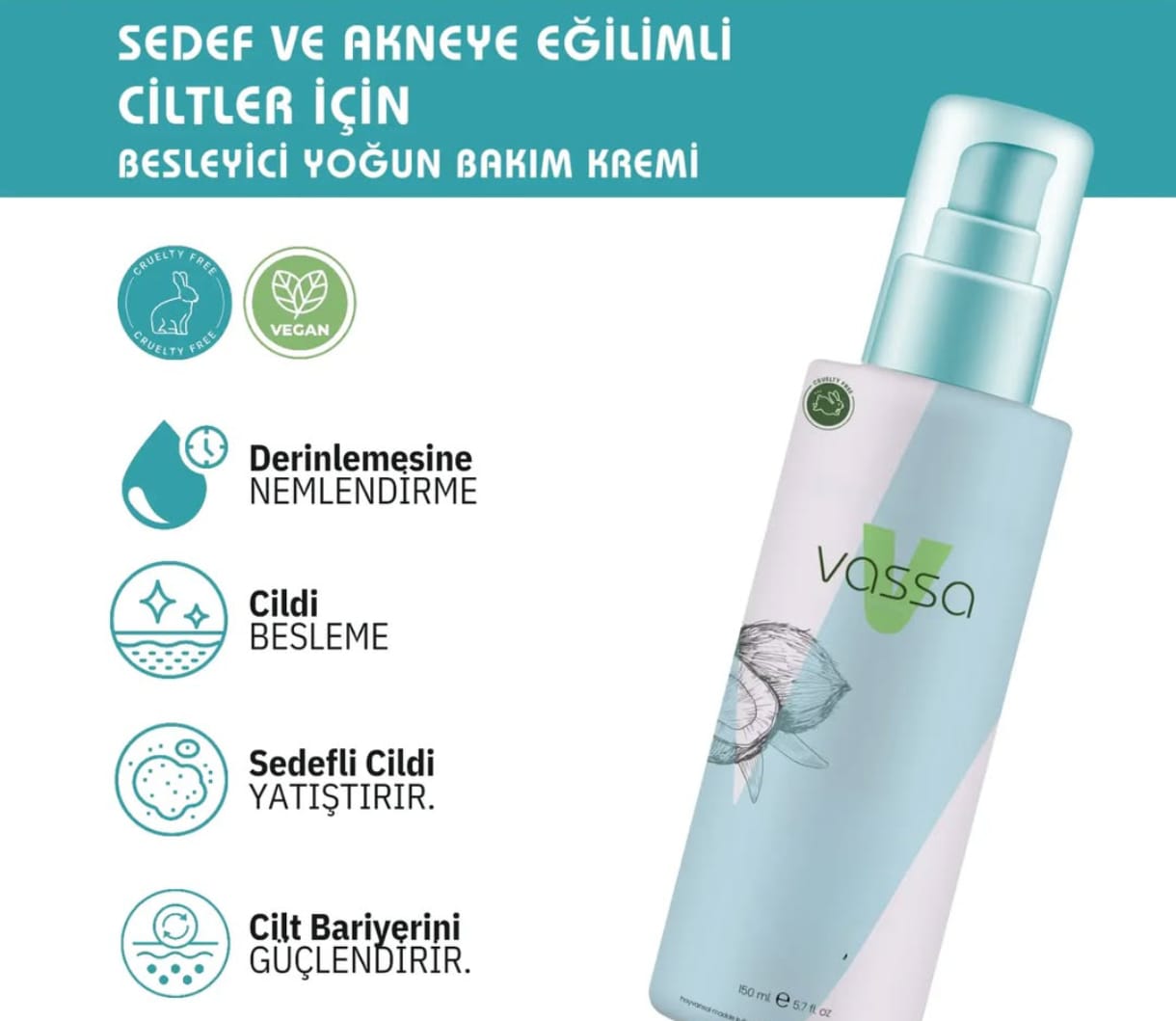 Vassa Krem ile Sedef ve Egzamaya Son: Cildiniz Yeniden Sağlıklı